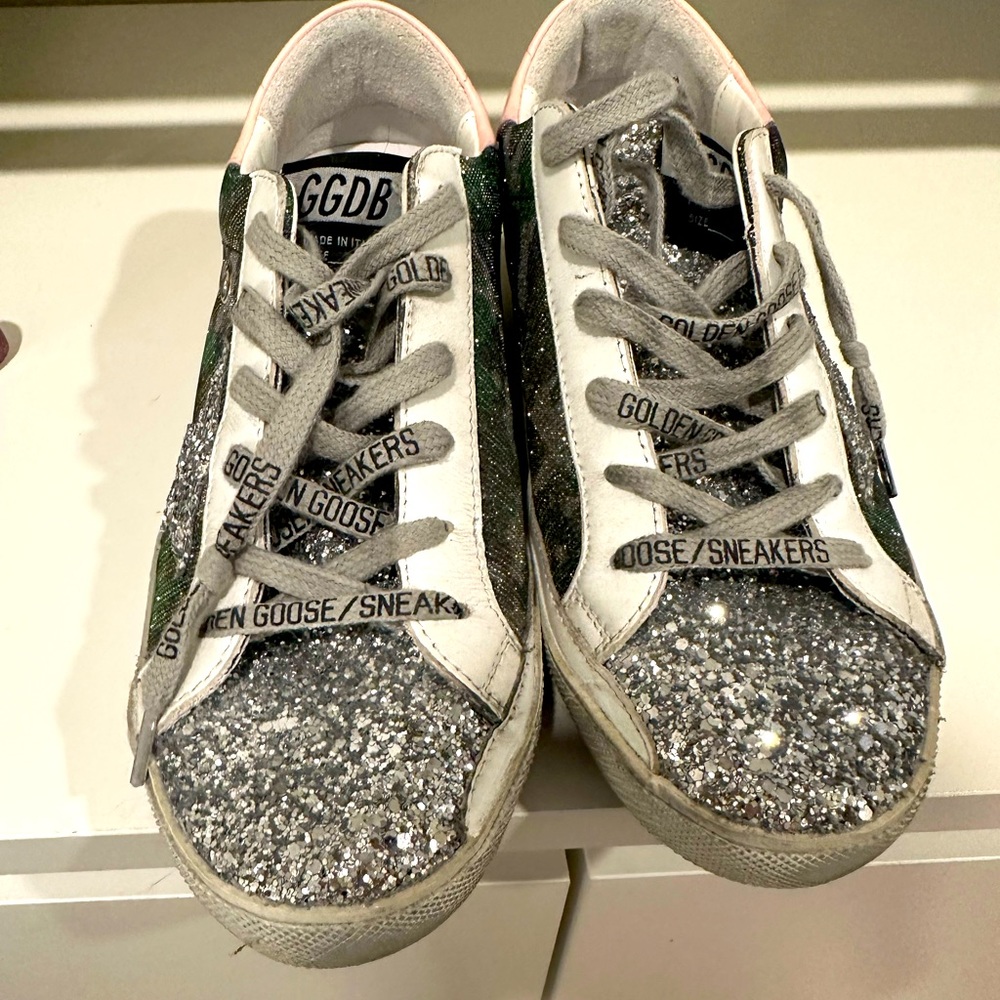 Golden Goose Glitter Super Star Low Top Sneakers